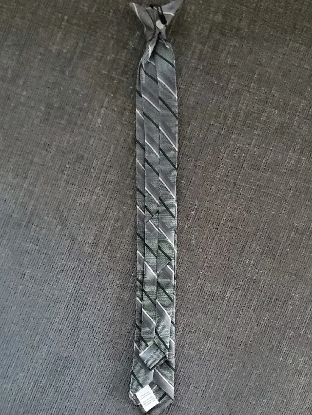 Kohl's Boys Gray Striped Tie